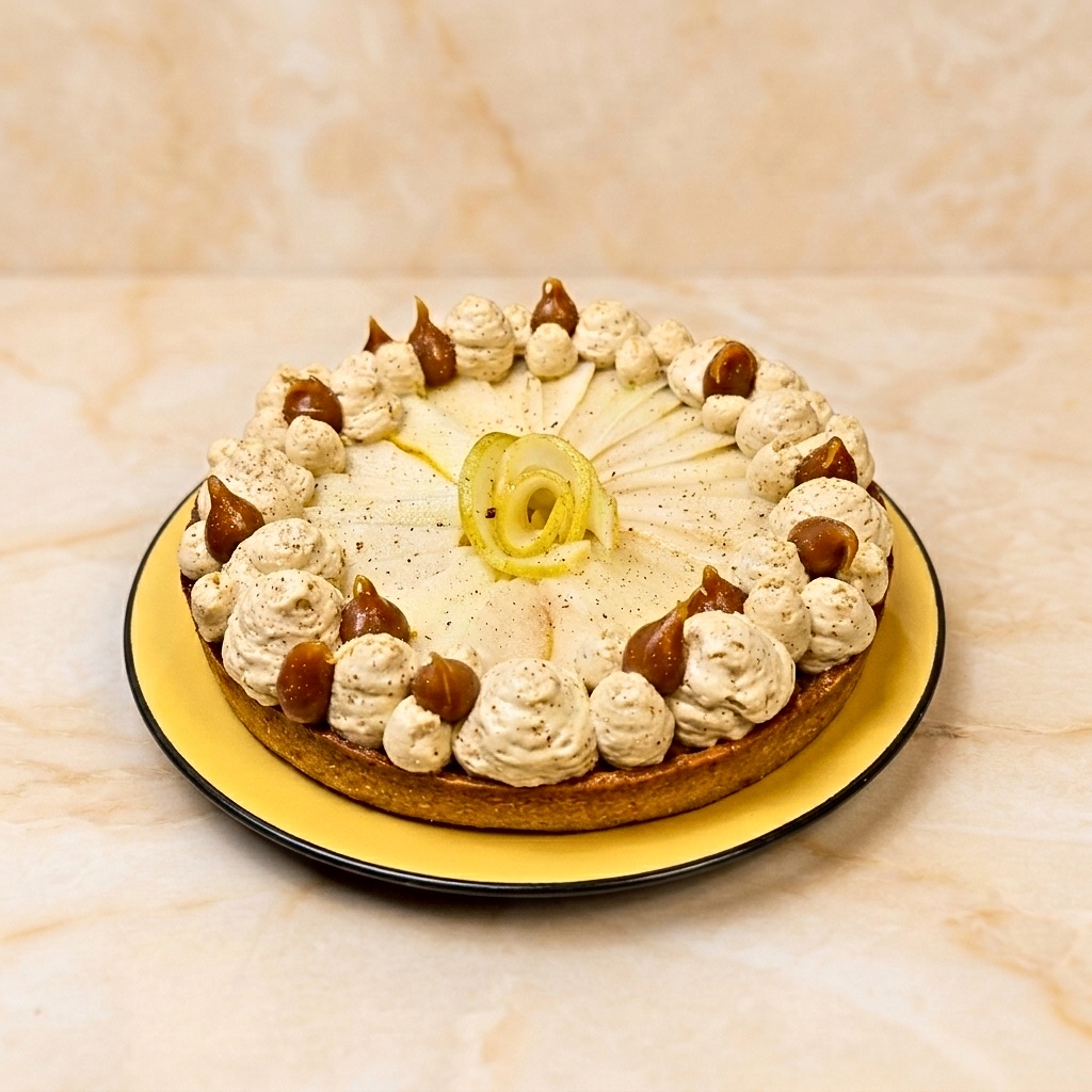 Tarte poire, vanille et caramel (photo 1)